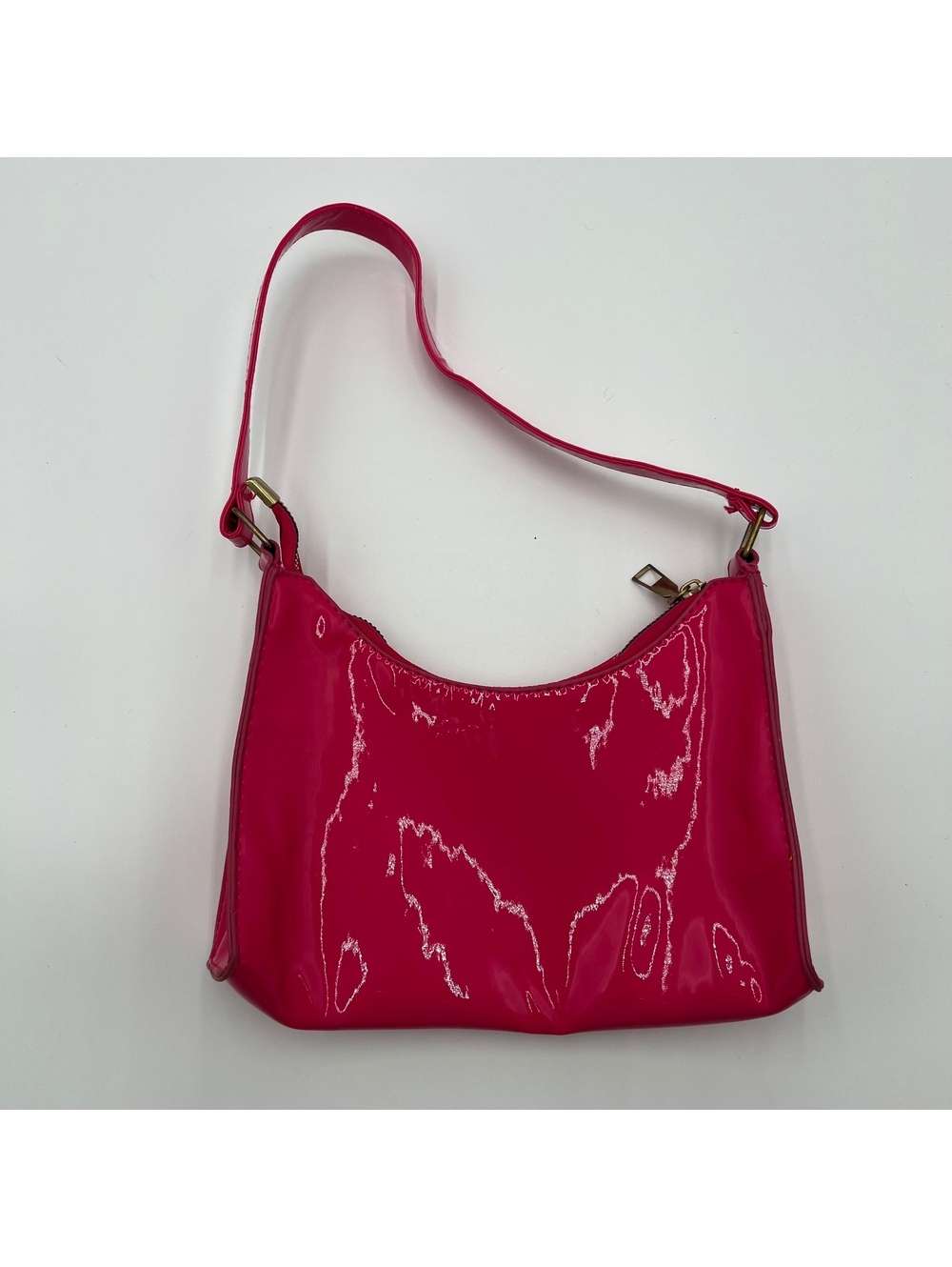 Unbranded, hot pink pattern, Y2K shoulder bag (SKU-0487)